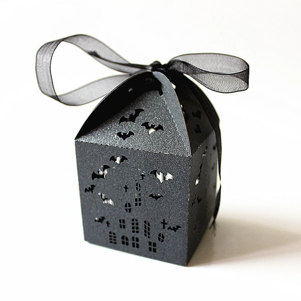 

50 Pcs Candy Halloween Decor Party Case Treat Decorations Rip Favors Boxes Decorative Wedding Favours