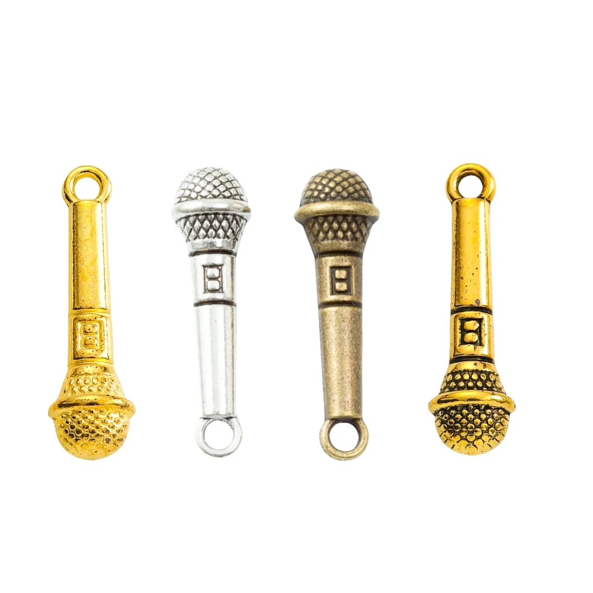 40pieces (Microphone) vintage zinc alloy charm metal pendant DIY jewelry discovery making accessories2887