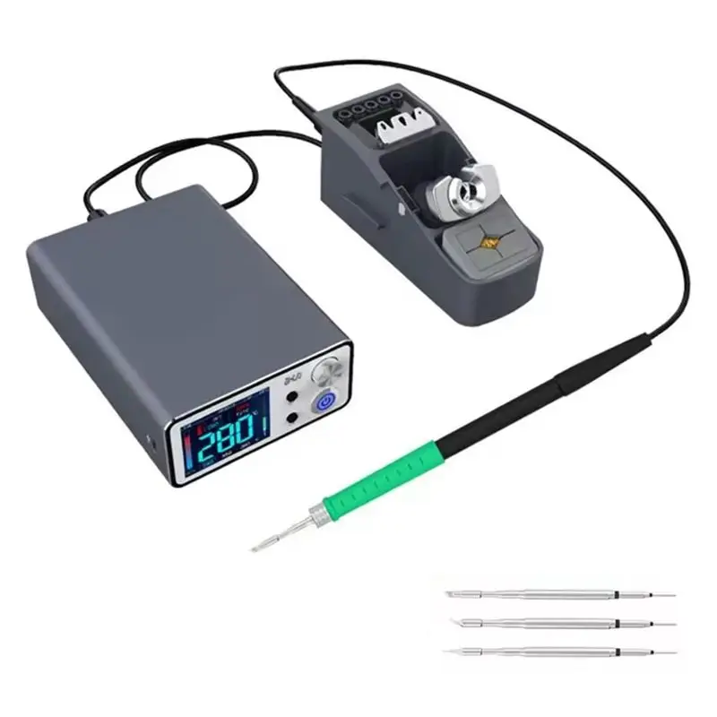 DT19-Electric Soldering Station T3B Intelligent Welding Iron Tips With Handle For SMD BGA Repair US Plug Set T3B-T210