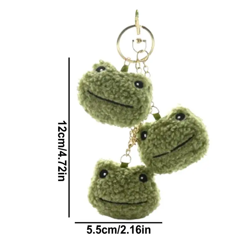 Plush Keychain Frog Plush Pendant For Backpacks Kids Cute Frog String Fashion Plush Backpack Dolls Pendant Bag Decoration For