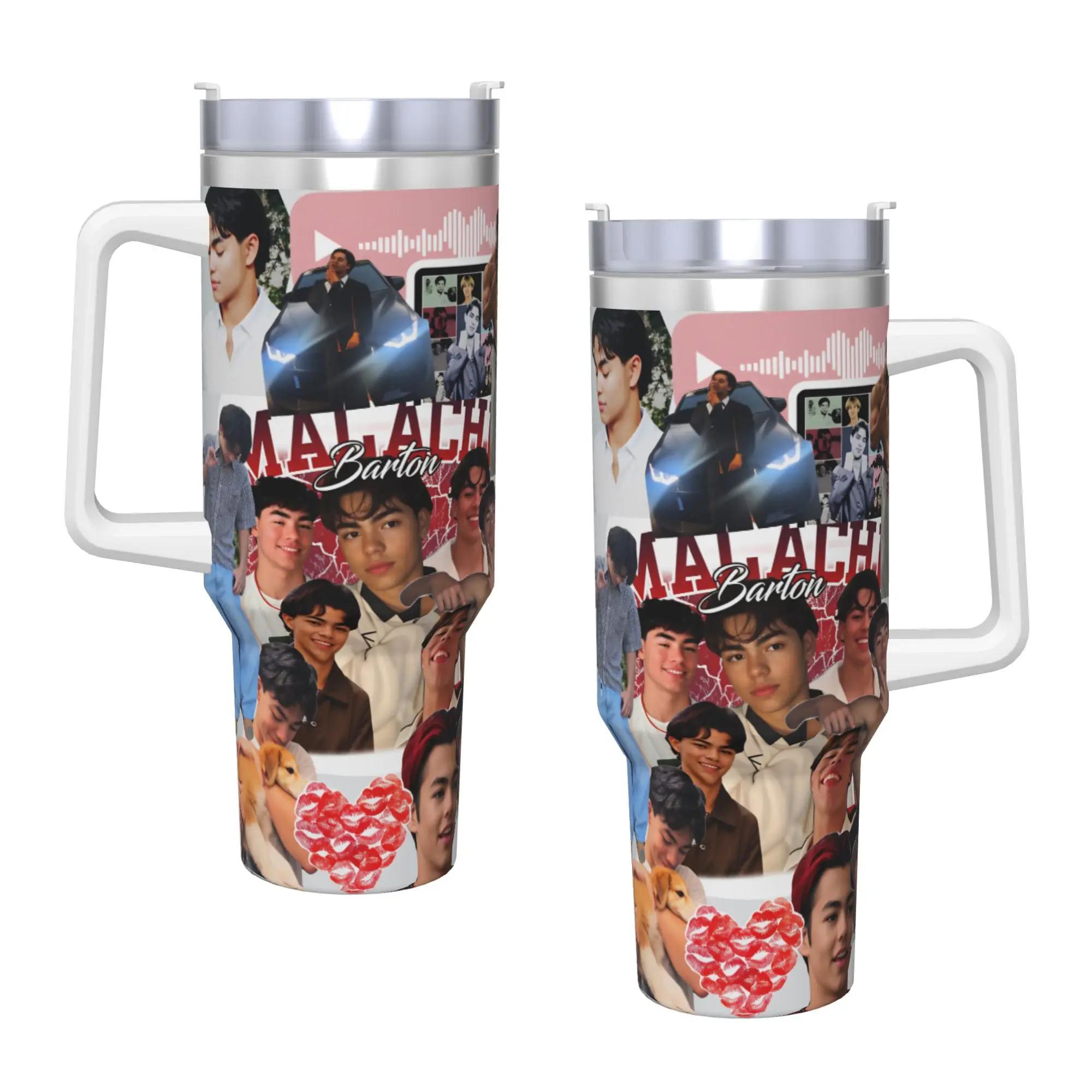 Malachi Bartons  Tumbler  Cold and Hot Water Bottle Portable Stainless Steel Thermal Cups Custom Driving Mugs Cup