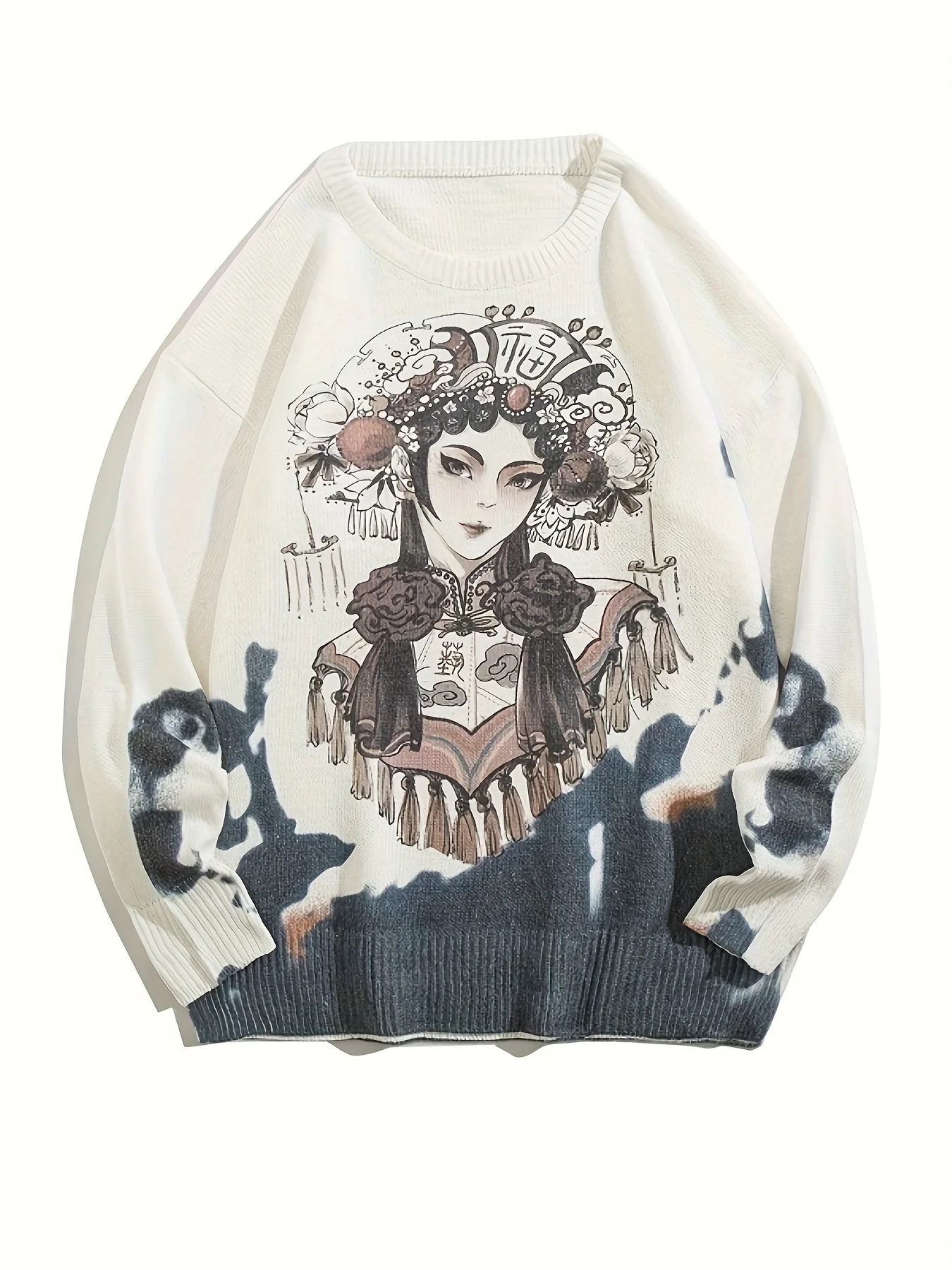 

Мужской повседневный осенне-зимний пуловер с принтом в китайском стиле, свободный трикотаж унисекс в национальном стиле в стиле ретро для пар