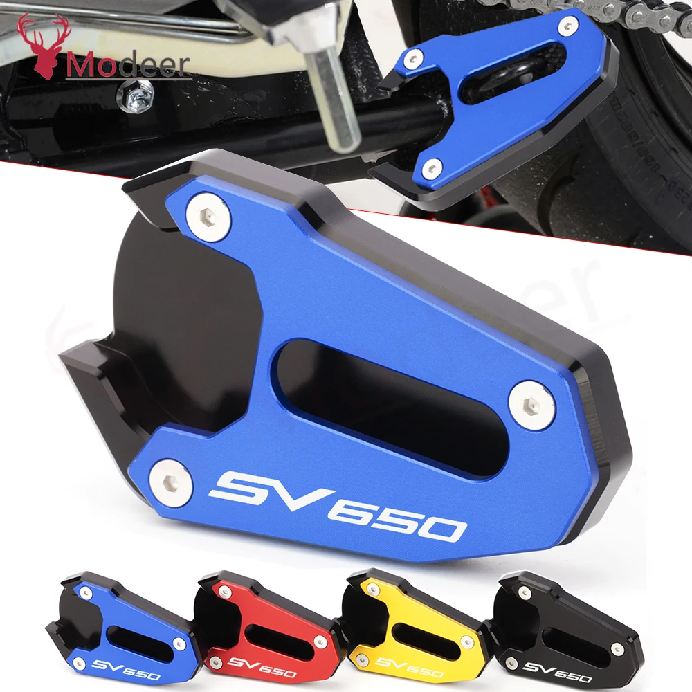 

Для Suzuki SV 650/650X SV650 SV650X 2018 2019 2020 SFV650 Gladius SFV 650 Удлинитель подставки для ног Боковая подставка Увеличительная пластина Pad