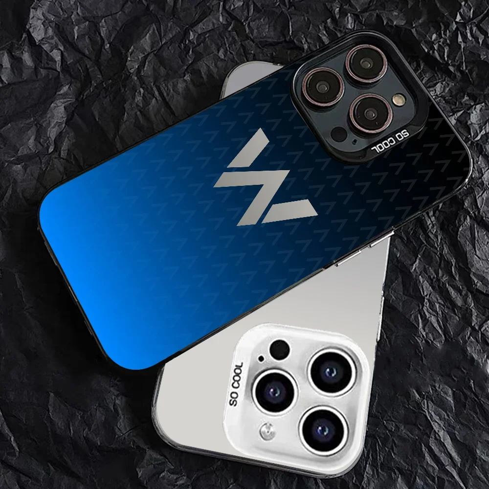 1 قطعة W-Williams F1 سباق جراب هاتف جراب هاتف IMD اللون فضي قذيفة آيفون 16 15 14 13 12 11 برو ماكس زائد