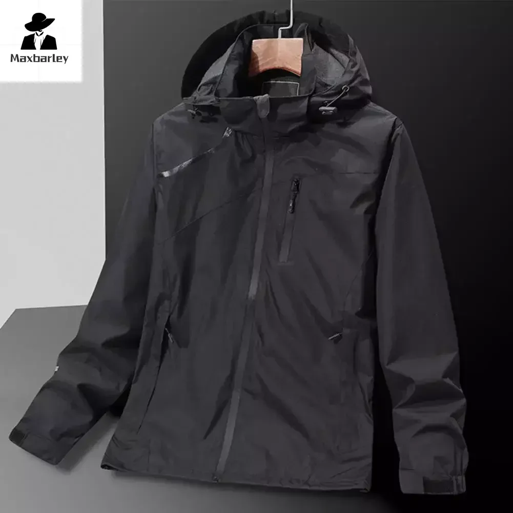 

Camping Windbreaker Men Women Autumn Outdoor Casual Loose Breathable Waterproof Jacket Hiking Hunting Wear-resistant Hooded Coat