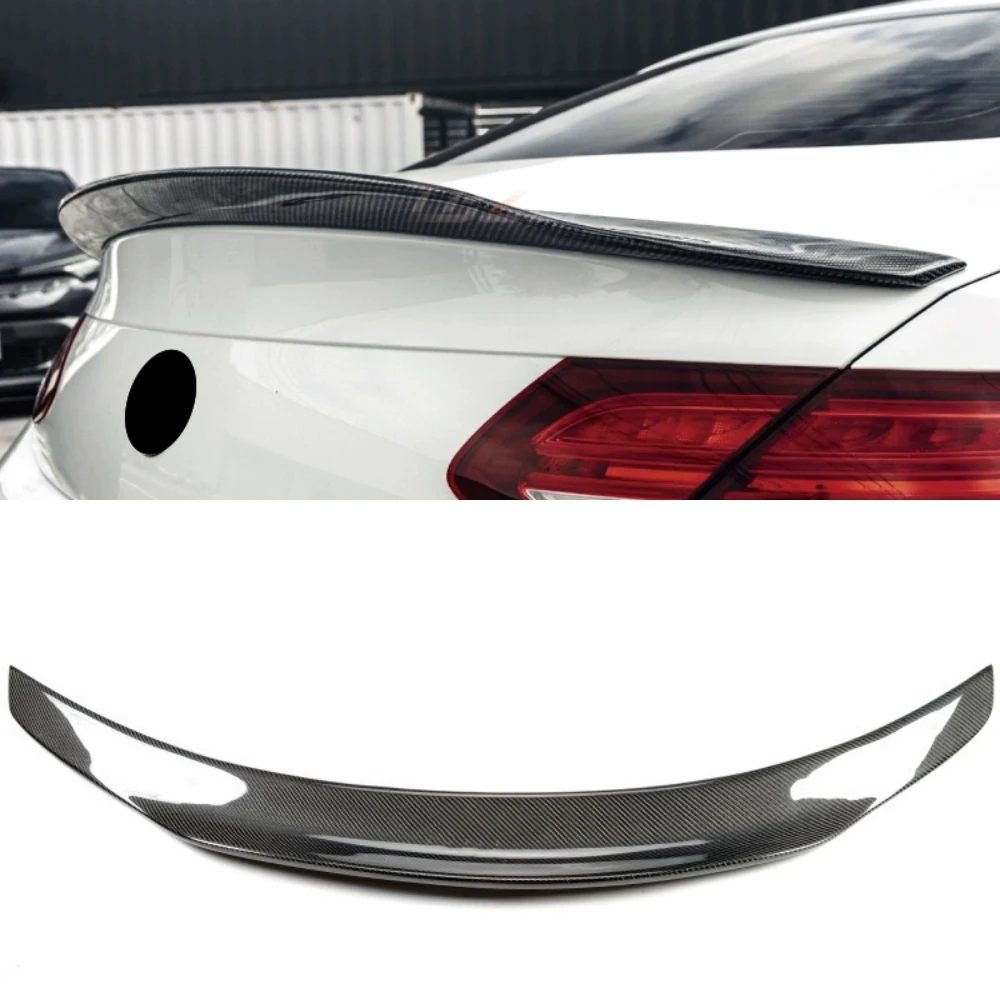 Carbon Fiber Tail Wing for Mercedes Benz C-Class W205 c200L c260L C63 AGM 15-20 modified Rear spoiler body kit Car Accessories