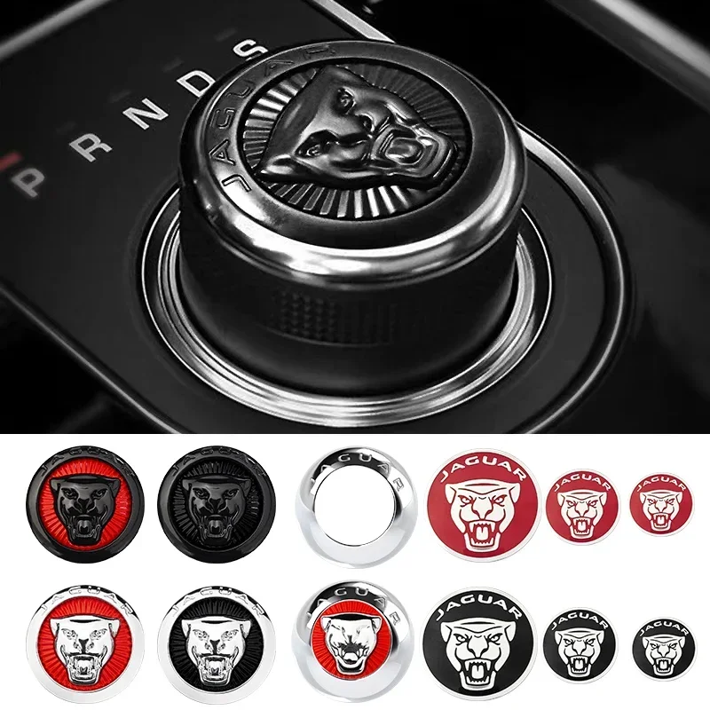 

3D Металлическая эмблема 20 мм, 24 мм, 42 мм для автомобиля: наклейка на рычаг КПП, кнопка запуска, кнопка подъема подголовника для Jaguar