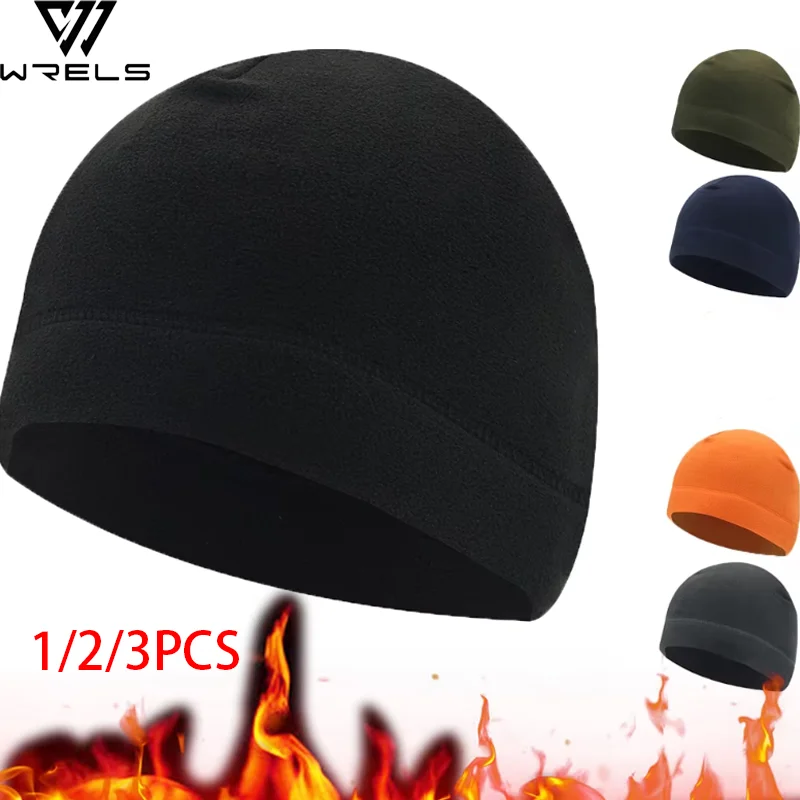 Warm Winter Skull Cap Unisex Windproof Helmet Liner Soft Polar Fleece Thermal Skiing Beanie Comfortable Outdoor Camping Cap