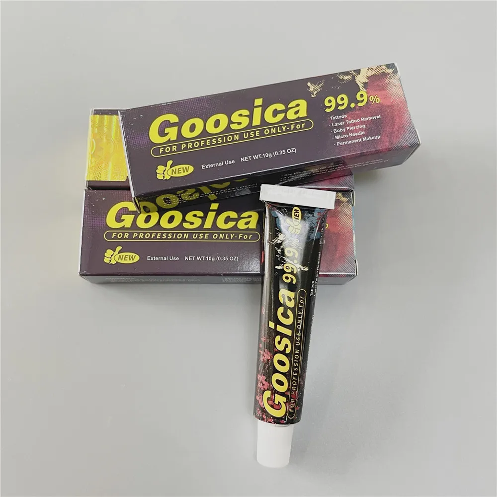 

99.9% Goosica Tattoo Cream Before Surgery Semi Permanent Makeup Beauty Body Eyebrow Lips Liner 10g