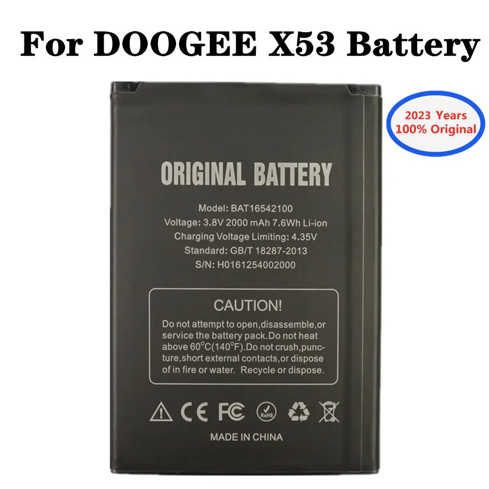 

2023 years New Original Battery For DOOGEE X53 Mobile Phone Battery BAT18532200 2200mAh High quality Replacement Batteries