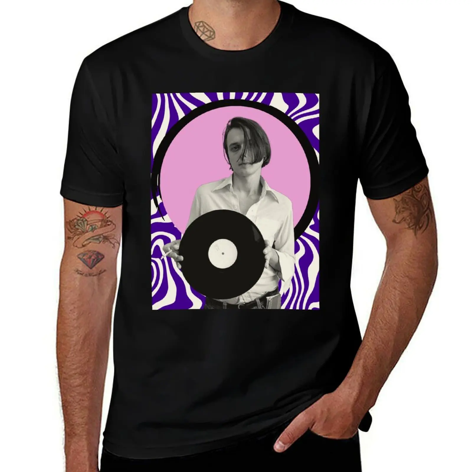 Футболка с коротким рукавом Brett Anderson, Suede, Coming Up, Beautiful Ones, Bernard Butler, Dog Man Star для повседневной носки