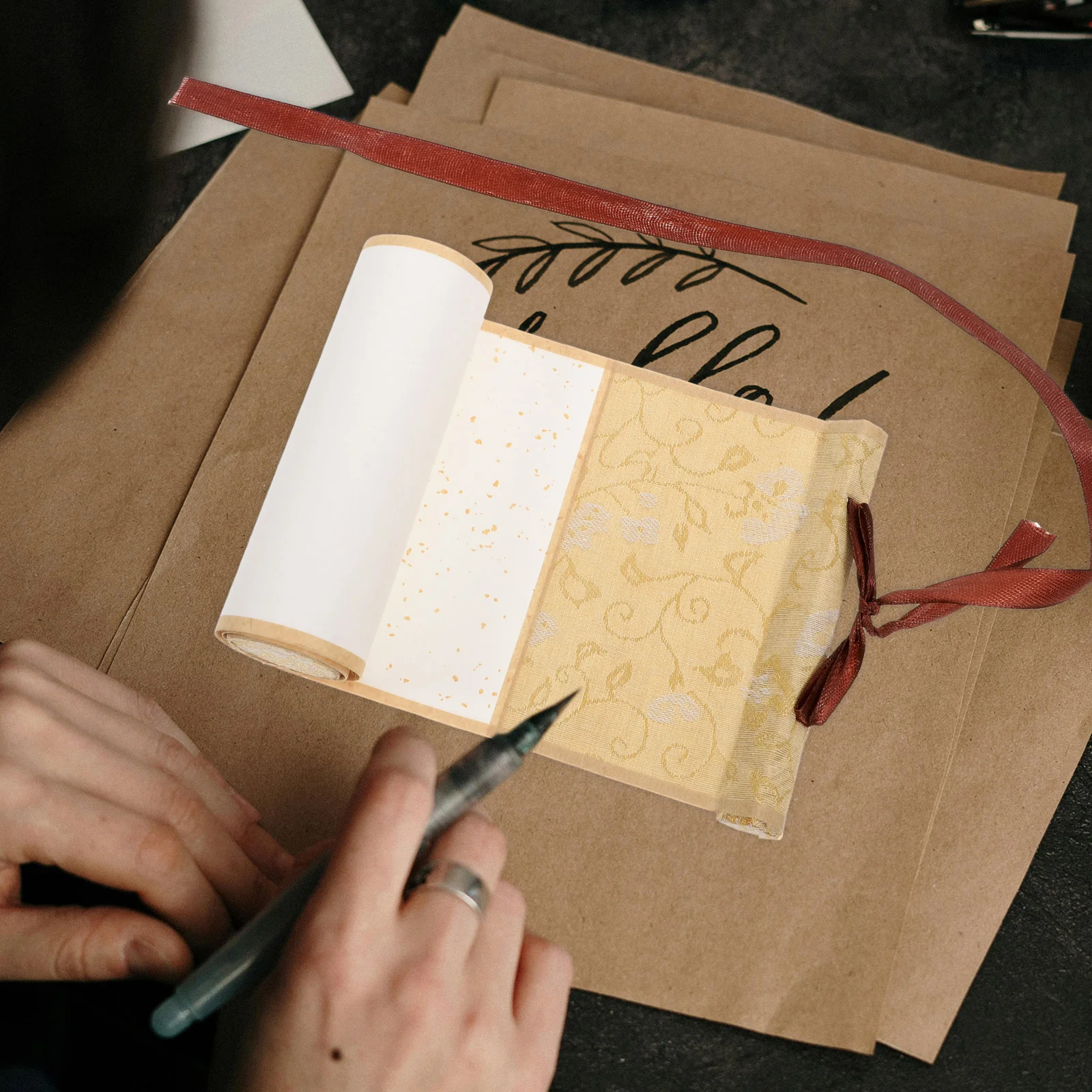  Chinese Calligraphy Practicing Scroll Rice Paper for Printing Caligraphy Blank Hanging Printable Painting