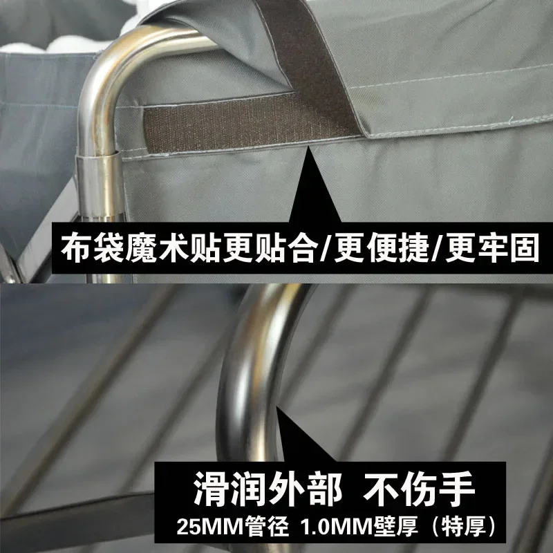 Folding Linen Cart, Stainless Steel Collection Trolley, Cleaning Room, Hotel Guesthouse, Room Service Car, Work Car