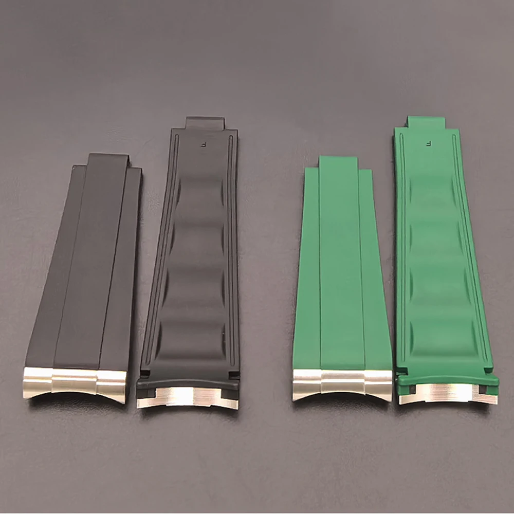 Top Quality Rubber Watch Strap With Endlink For RLX SUB 116610LN 116610LV Aftermarket Watch Parts