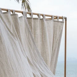 50% Blackout Curtains for Kitchen Bedroom, Window Treatment, Living Room, Custom Made Finished Drapes, 100% Linen