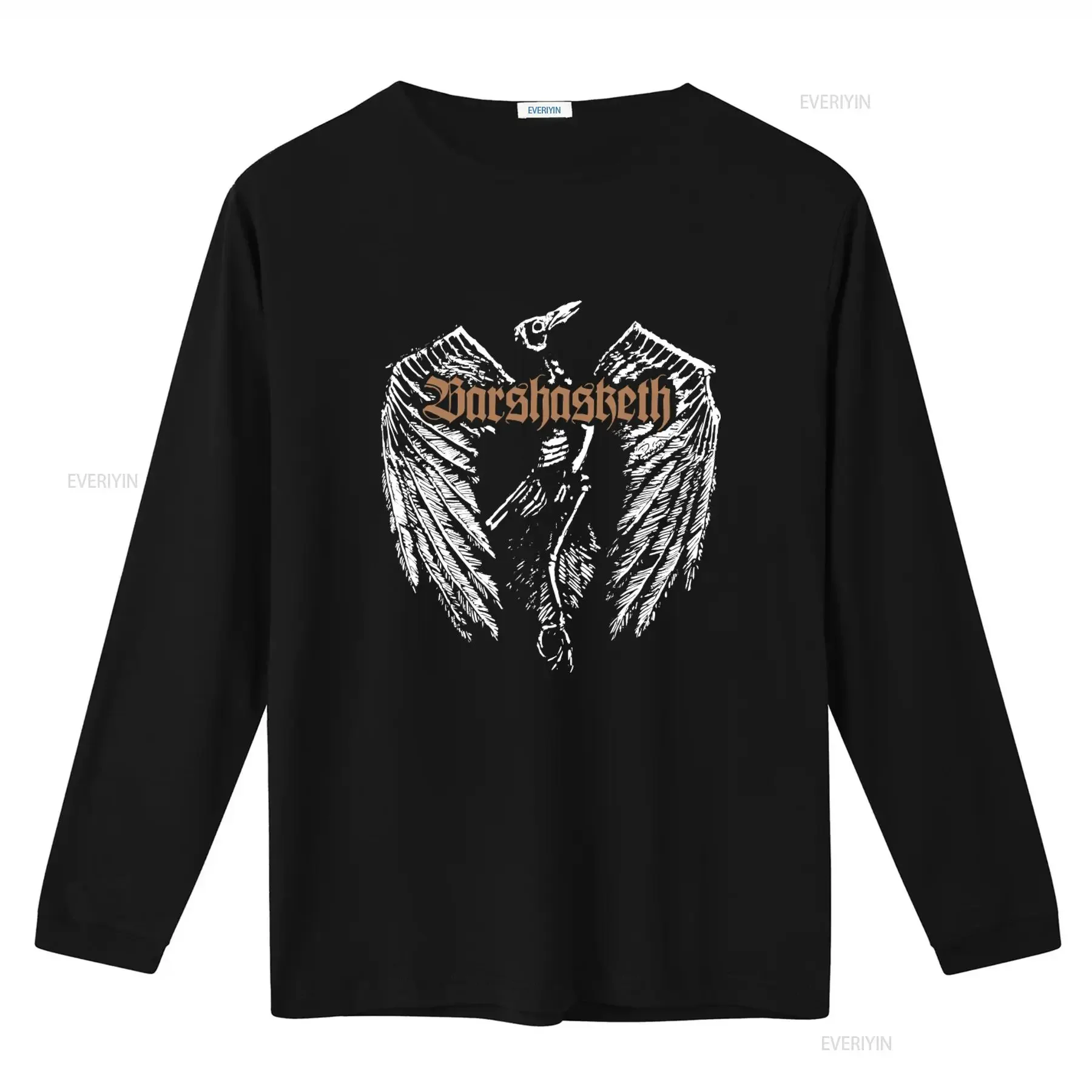 Barshasketh Gothic Crow Wings Print T Shirt Sizes Perfect for Metal Fans Xl The Chasm Dawn Urfaust Urgehal Lnquisition Naglfar