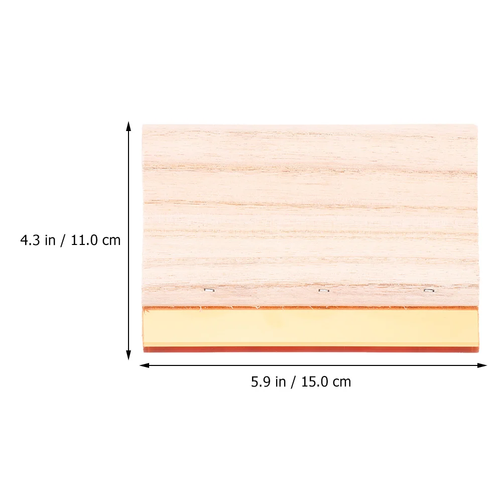 2Pcs Screen Printing Squeegee Wooden Ink Scraper Efficient DIY Screen Printing Tool Textile Graphic Supplies Simple Ink Scraper
