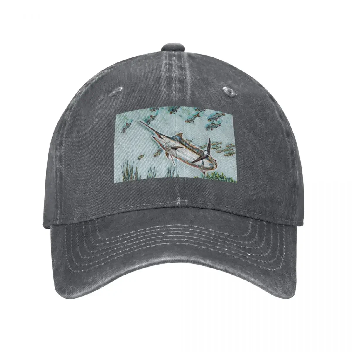 

Marlin fish hunt Baseball Cap Trucker Cap custom Hat Beach Mens Tennis Women's