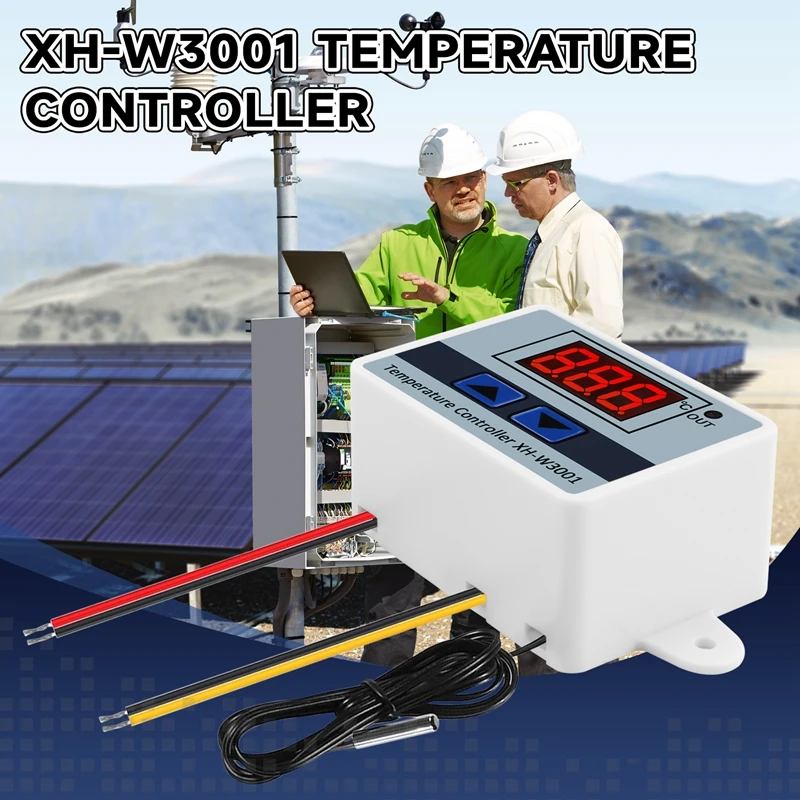 New-3Pcs 220V 10A Digital LED Temperature Controller Thermostat Control Switch Probe