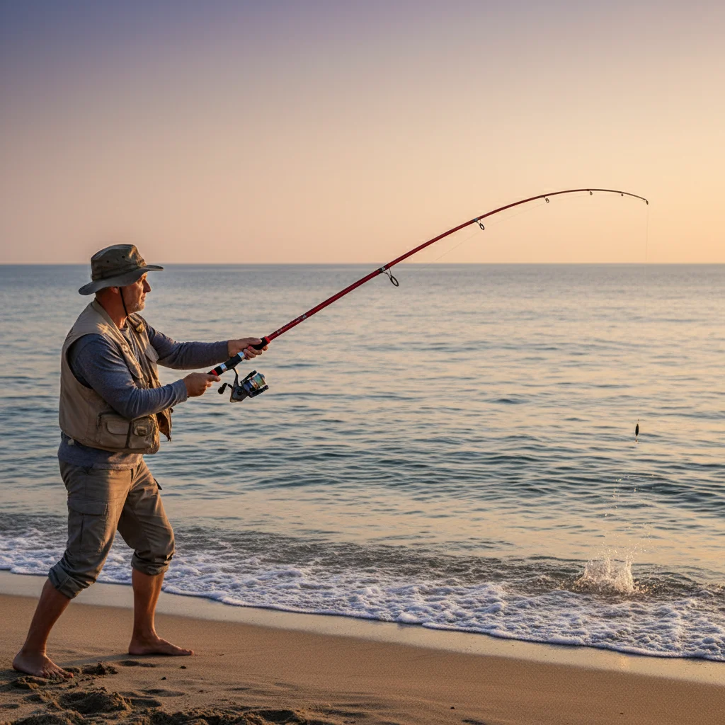 

Fiberglass Fishing Rods Portable Sea Rods with High-Hardness and Long Casting Performance for Sea Fishing