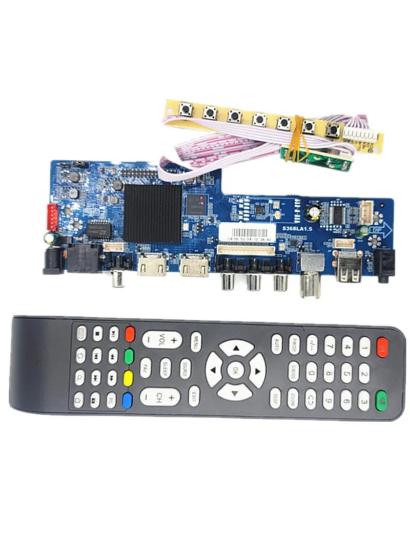 S368LA1.5 wifi network TV motherboard Android 9.0 4-core Remote control adjustment screen parameter resolution