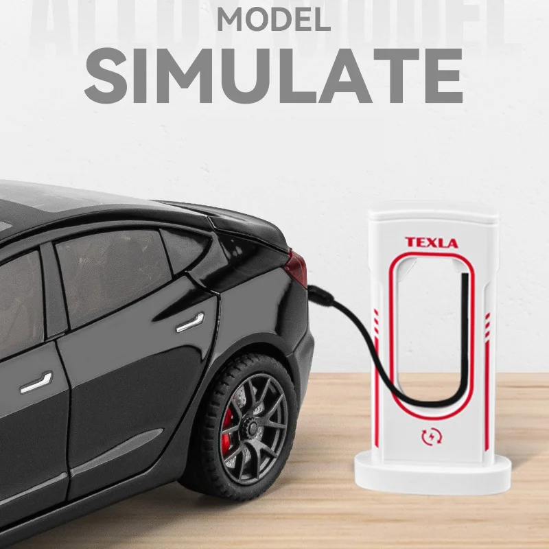 1:24 modèle 3 voyage RV remorque alliage modèle voiture jouet moulé sous pression métal coulée son et lumière voiture jouets pour enfants véhicule