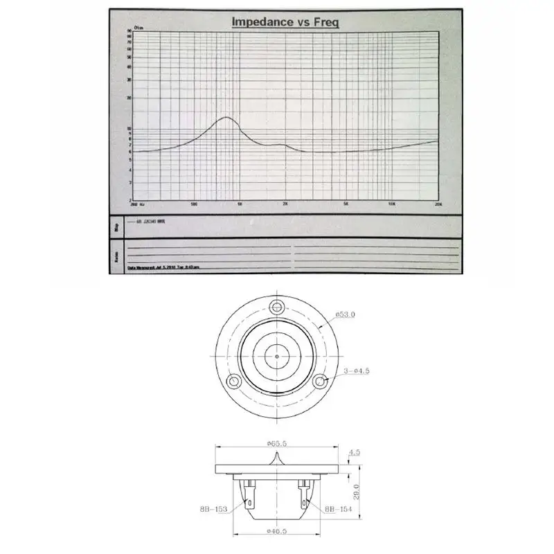 Громкий звуковой динамик, 4-омная акустическая система с импедансом, высокочастотный звуковой сигнал, сменный аудиоаксессуар для записи концертного зала