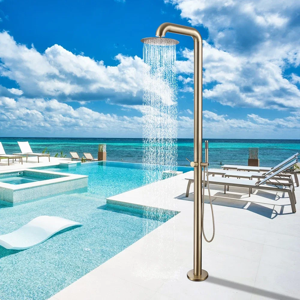 

304 stainless steel outdoor shower column set