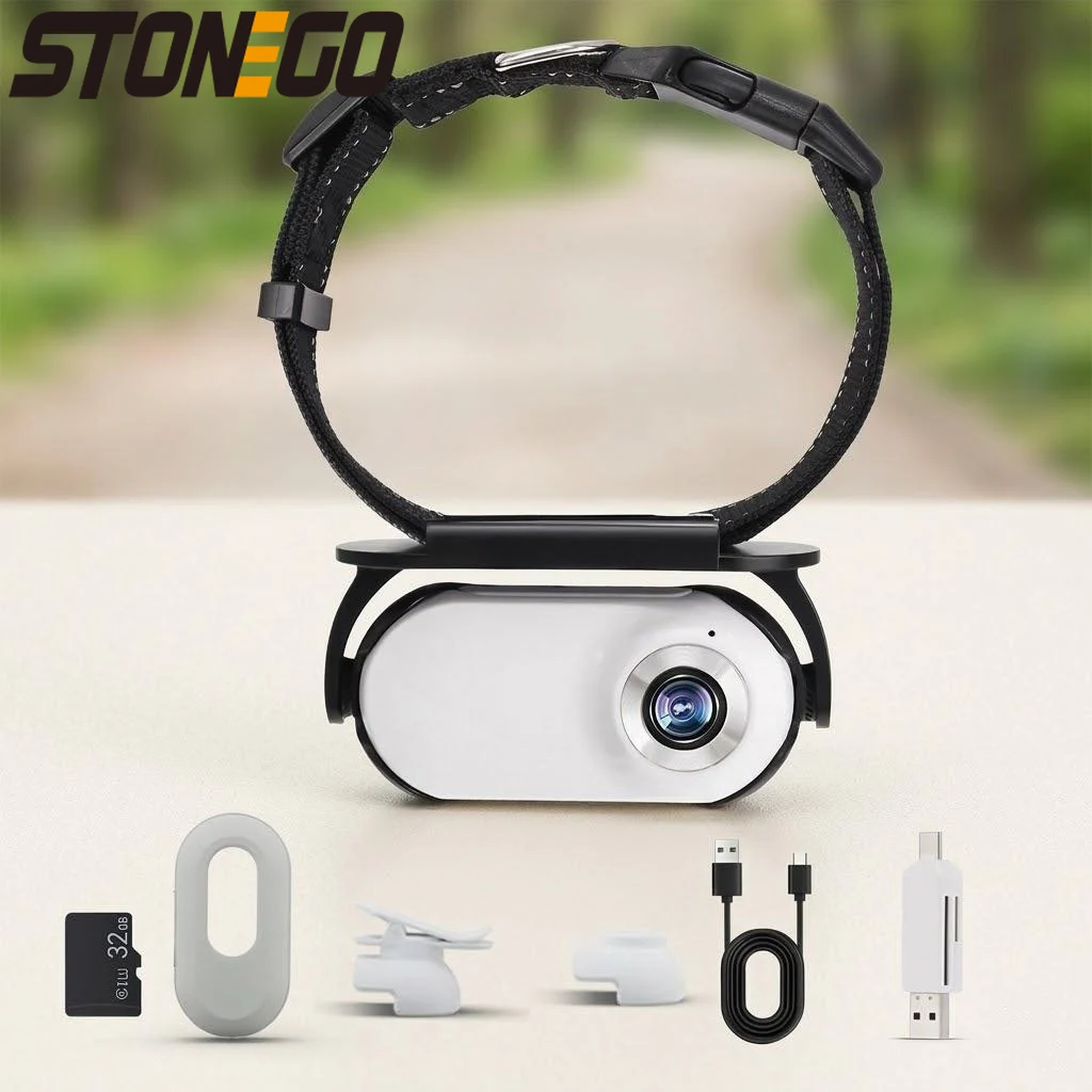 

Беспроводная HD-камера 1080P для животных на ошейник, мини-видеокамера для собак и кошек, для записи видео в помещении и на улице