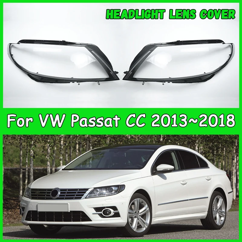

For Volkswagen Passat CC 2013-2018 Car headlight cover Headlamp Shade Head Lamp headlight lamp cover automobil parts accessori