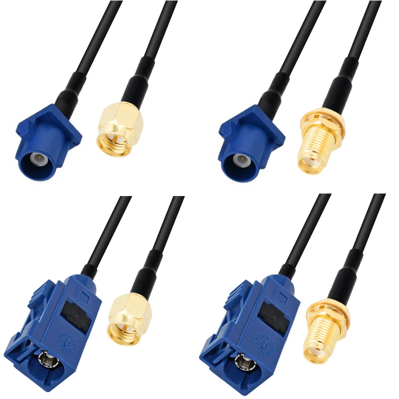 15CM 30CM 50CM 100CM RG174 Fakra RF-Koaxialkabel SMA auf Fakra C Stecker-Buchse-Verbinder Jumper Auto-Navigations-GPS-Antennenadapter – Detail 3