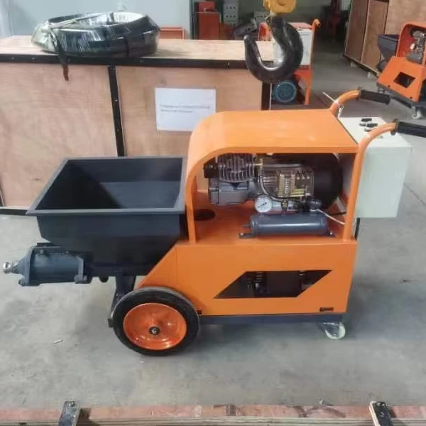 High efficiency wall cement grouting mortar grouting machine 100L hopper 50m pump cement plastering mortar spraying machine