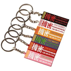 New Neon Genesis Evangelion anime peripheral cartoon secret metal keychain creative personalized bag pendant accessories gift
