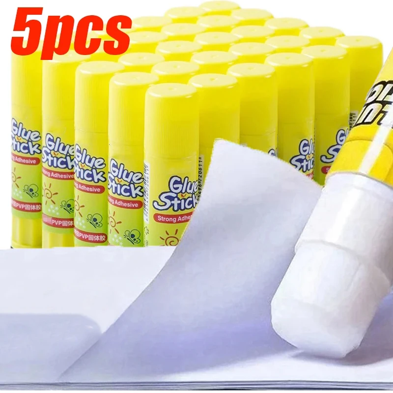 5/1 pz colore bianco colla solida Stick per cancelleria per studenti fai da te Scrapbooking colla solida forniture per ufficio scolastico ad alta