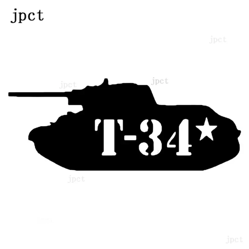Jpct interesting t 34 tank decals for cars, bumpers, windows waterproof sunscreen Vinyl Sticker PVC, 25cmx10cm