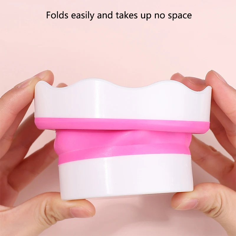 แปรง pulpen lipat เล็บซิลิโคนอเนกประสงค์สำหรับล้างถ้วยแปรงทาสีหลากสี