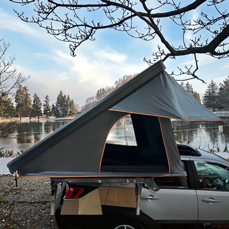 Barraca de telhado de alumínio com casca dura leve prêrada de fábrica para carros Barracas de telhado de alta qualidade para uso em acampamento ao ar livre