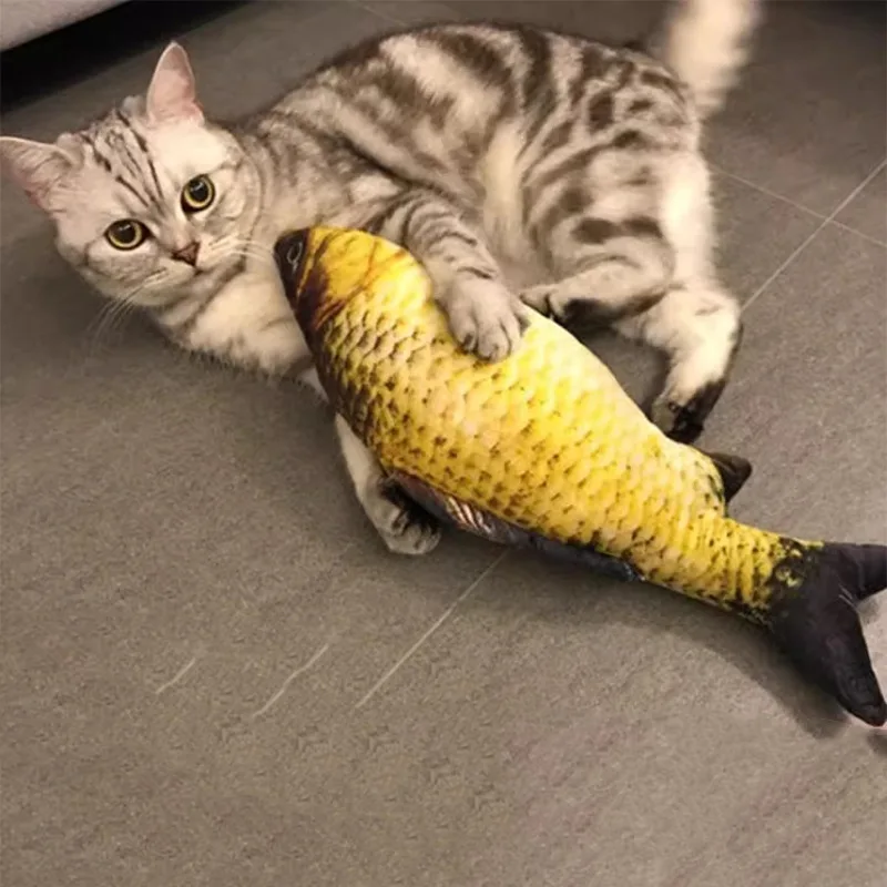 

Cat Toy Training Entertainment Fish Plush Stuffed Pillow 20Cm Simulation Fish Cat Toy Fish Interactive Pet Chew Toy Pet Supplies