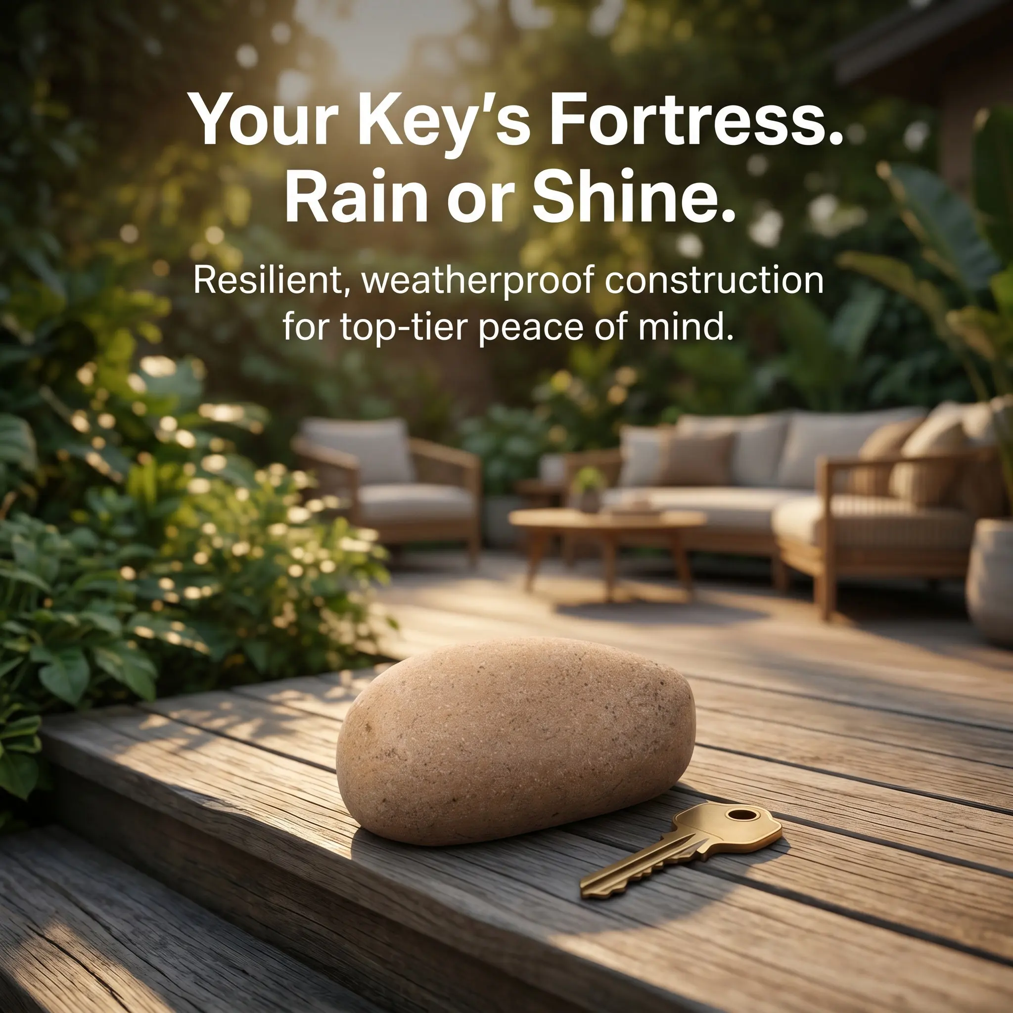 Fake Rock Key Hider Safe Holder Weatherproof Garden Stone Spare Key Storage Box Hidden Lock Container Yard Ornament