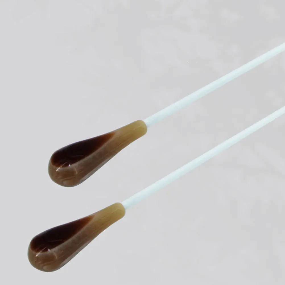 2 قطعة عصا توصيل مصنوعة من الراتنج الفاخر بمقبض طويل وقبضة مريحة للاستخدام في مرحلة عرض أداء موسيقى الأوركسترا