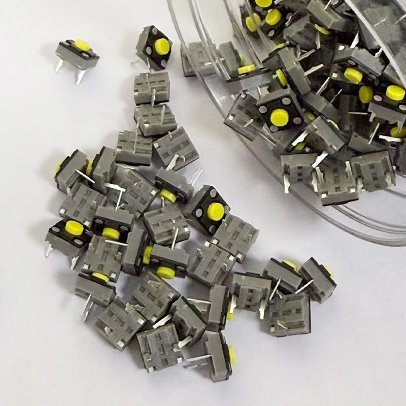 10Pcs NewKailh Mute button 6*6*4.3mm Square Silent Switch Ireless Mouse Micro Switch Repair Parts Replace Rectangle Micro Switch