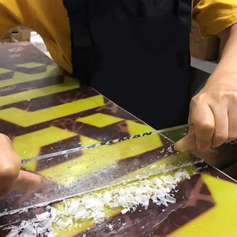 Wytrzymały narta skrobak snowboardowy woskowy skrobak do polerowania świec Sitcks do usuwania dodatkowo chłodzonego wosku z desek snowboardowych