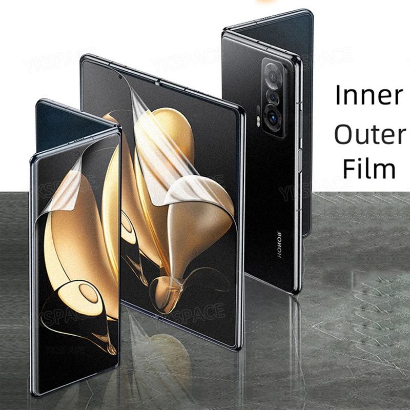 Inner Front Matte Frosted Hydrogel Film For Honor Magic V VS 2 3 V2 RSR VS2 V3 VS3 V5 Purse HD Clear TPU Soft Screen Protector