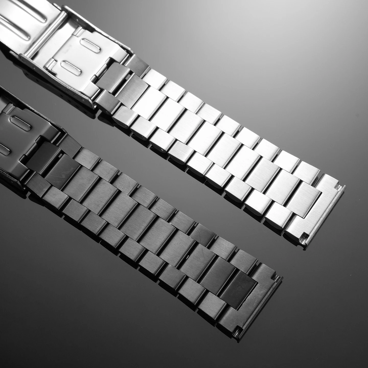 22mm 20mm pulseira de aço inoxidável de alta qualidade prata preto sólido links pulseira apto para tag heuer carrera f1 pulseiras de relógio masculino