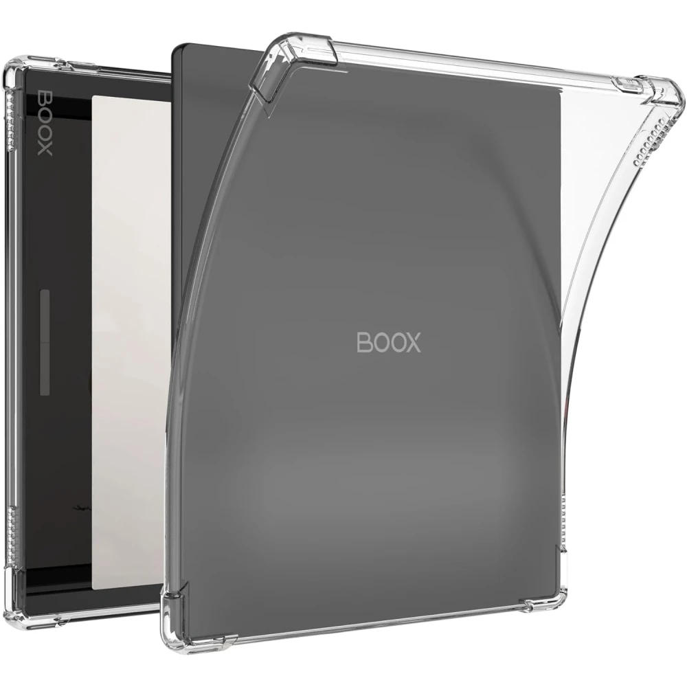 Transparent Slimshell Soft Case for Boox Leaf 2/3/3C/Go Color7 Premium Lightweight TPU Back Cover for Boox Poke/Palma