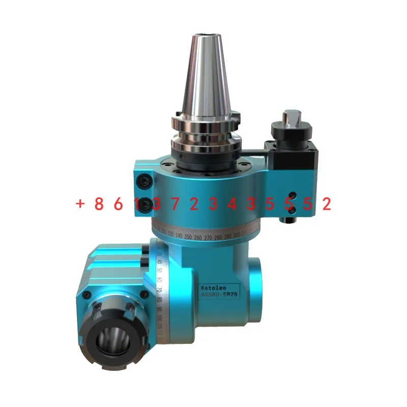 BT30 ER11/16/20/25 small CNC angle head lightweight universal side milling head