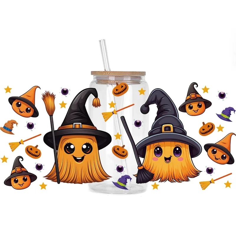 

Halloween Series Art Pattern UV DTF Sticker For 16oz Cups Can Wrap Transfer Sticker Labels DIY Logo 3D Stocker