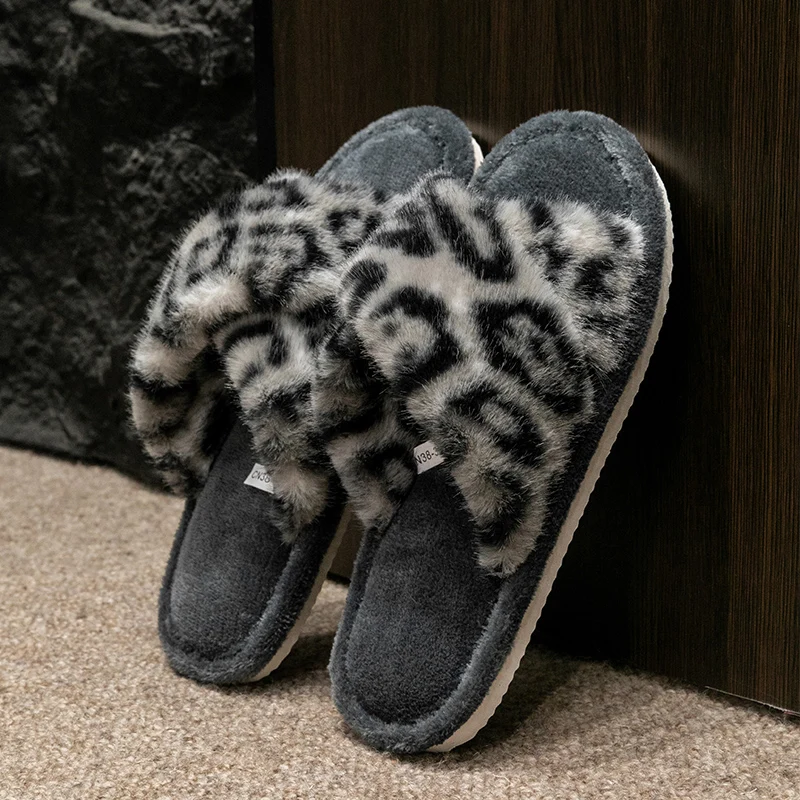 Men's Leopard Print Slide Slippers - Breathable Open-Toe House Shoes with Non-Slip Soft Sole, Comfortable Unisex Indoor/Outdoor image 3