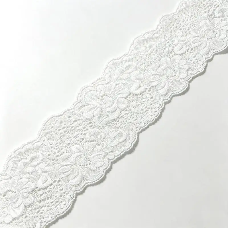 Süßes, hohles, breites Spitzen-Haarband, elastisch, bequem, modisches Haaraccessoire für Hochzeitsgäste – Detail 12