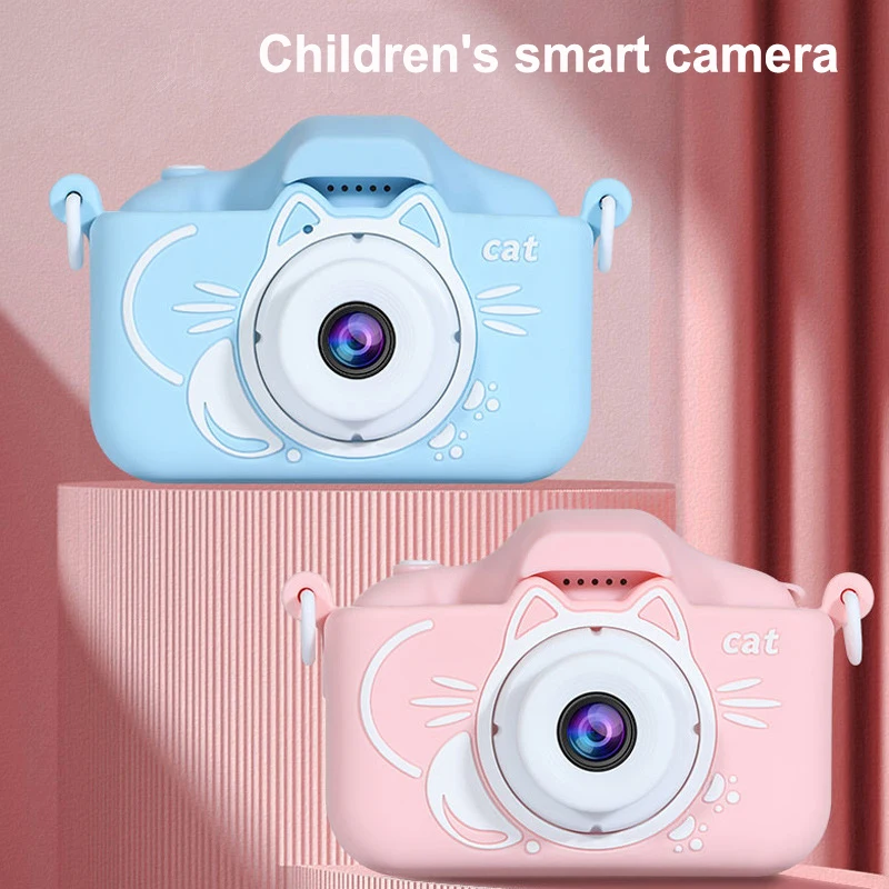 2024 Upgraded Mini Camera Cute Cartoon Children’s Camera Fun HD Dual Camera Rechargeable Camera Best Birthday Gift